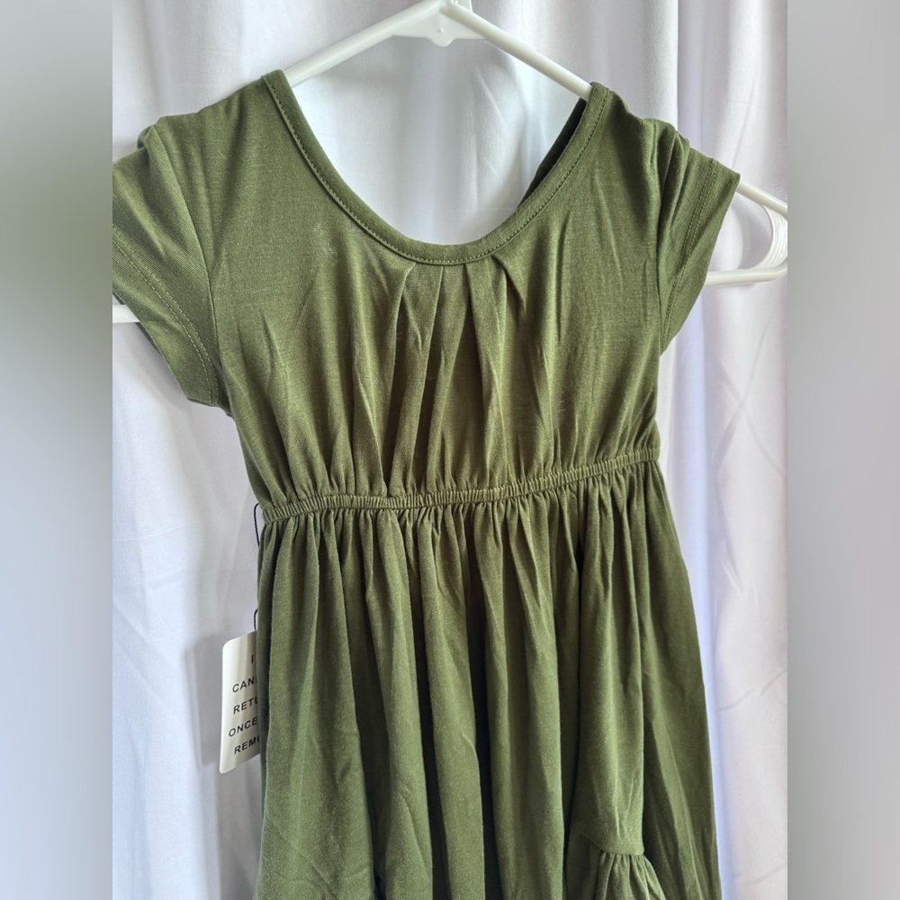 Joyfolie Mia Joy Girls Braelyn Olive Green Dress NWT - Picture 6 of 7